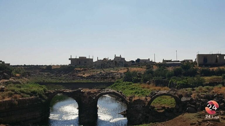 جسر في قرية جمرين في ريف محافظة درعا الشرقي