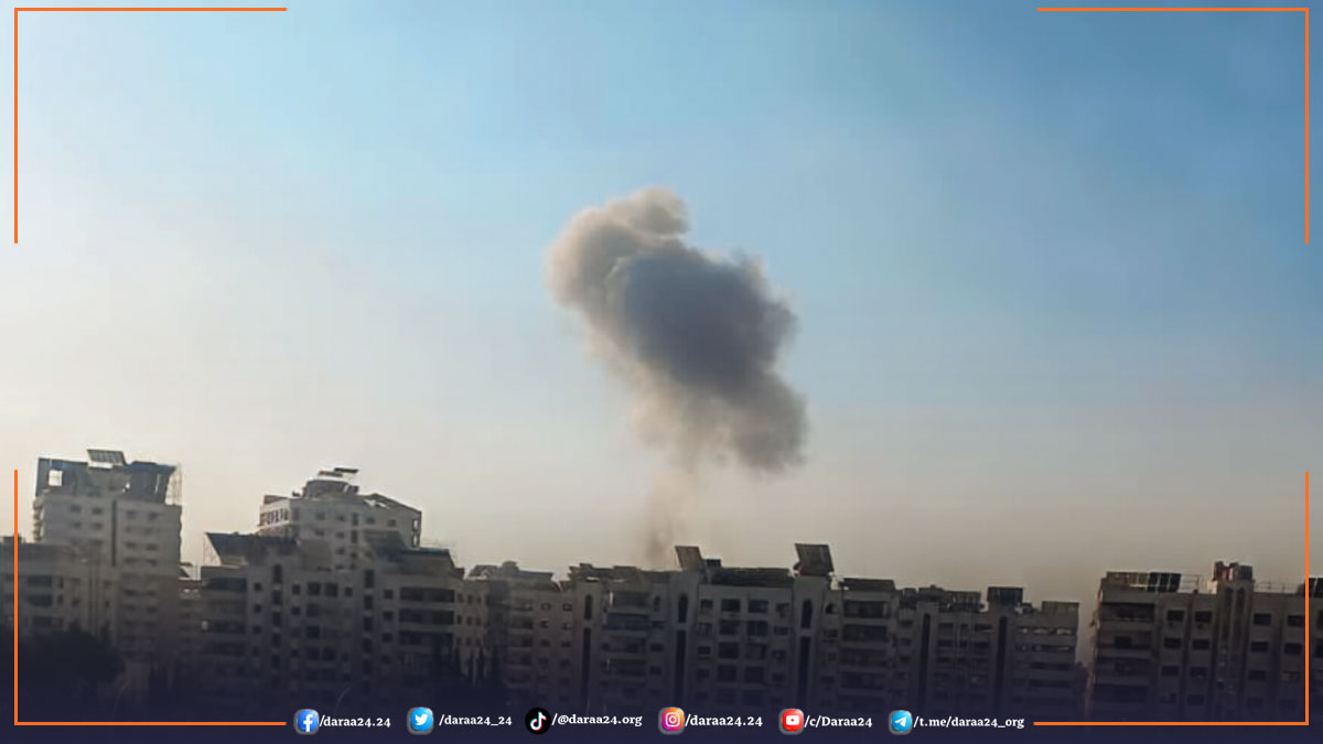قصف إسرائيلي لمنطقة كفر سوسة في العاصمة دمشق وأريافها