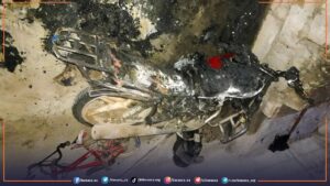 مجهولون يحرقون دراجة نارية لمواطن غربي درعا