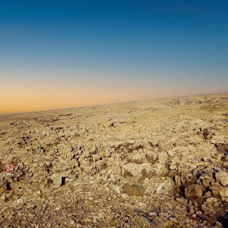 من سهول منطقة اللجاة بريف درعا