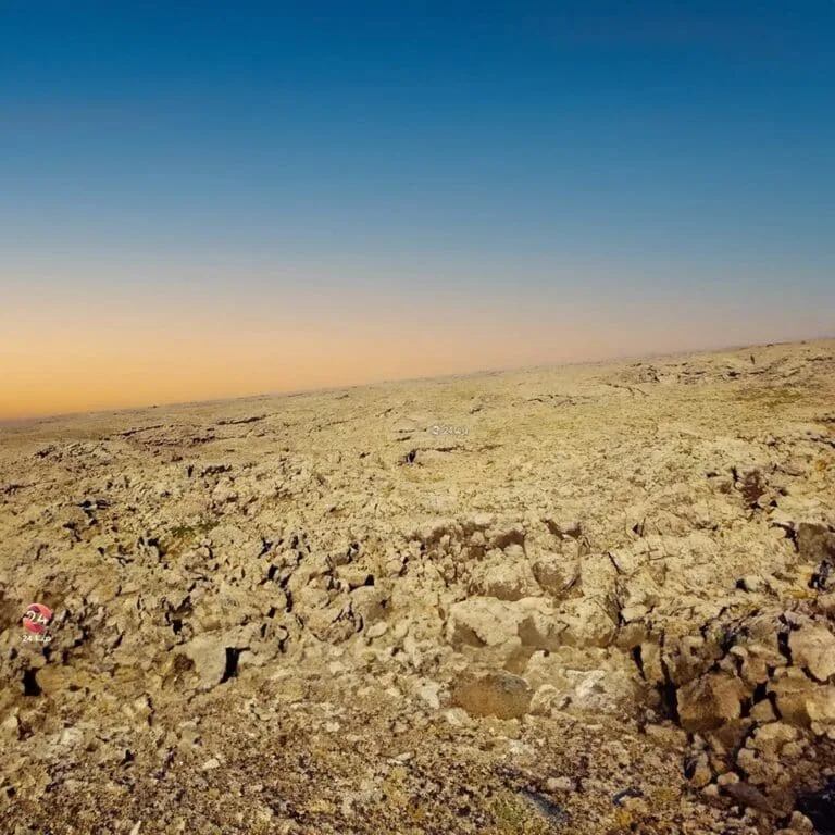 من سهول منطقة اللجاة بريف درعا