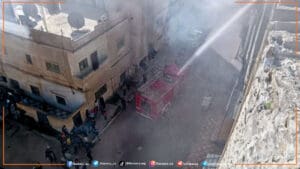 احتراق شقة سكنية في مدينة درعا