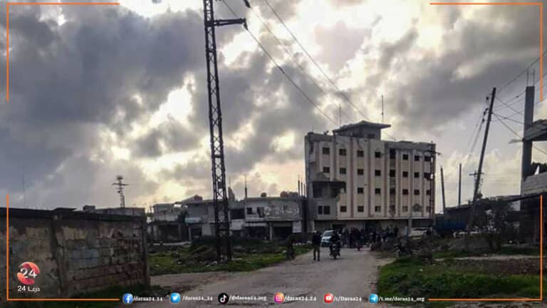 استهداق صالون حلاقة في مدينة نوى