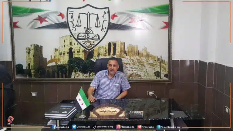 صورة قديمة للمحامي سليمان القرفان قبل العام 2018