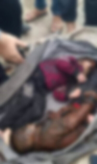 صور من جثث الأطفال الذين تم قتلهم من قبل مجموعة محسن الهيمد التي تنتمي لداعش