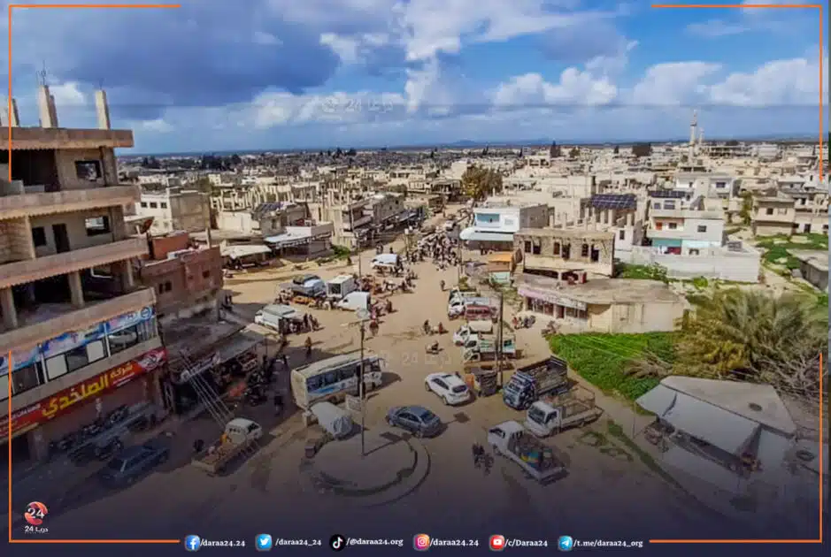 مدينة طفس في ريف محافظة درعا الغربي