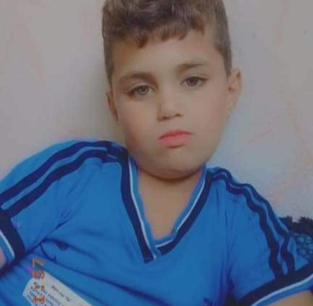 الطفل "محمد حيدر محمد جميل" من مدينة الحراك في الريف الشرقي من محافظة درعا.