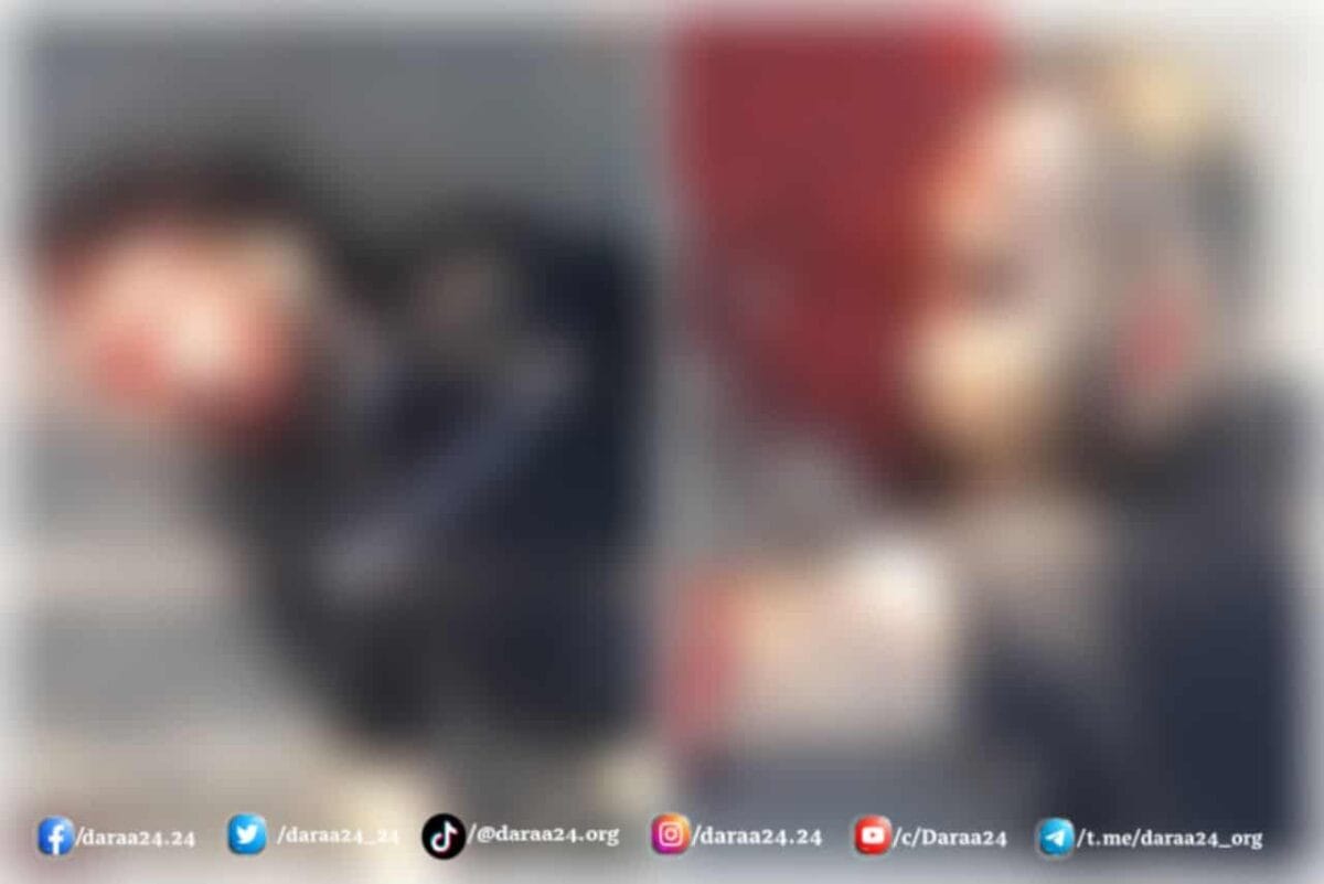 جثتا الشابين "بهاء بسام الحميدي وعدي عبدو الحميدي" من بلدة المليحة الشرقية