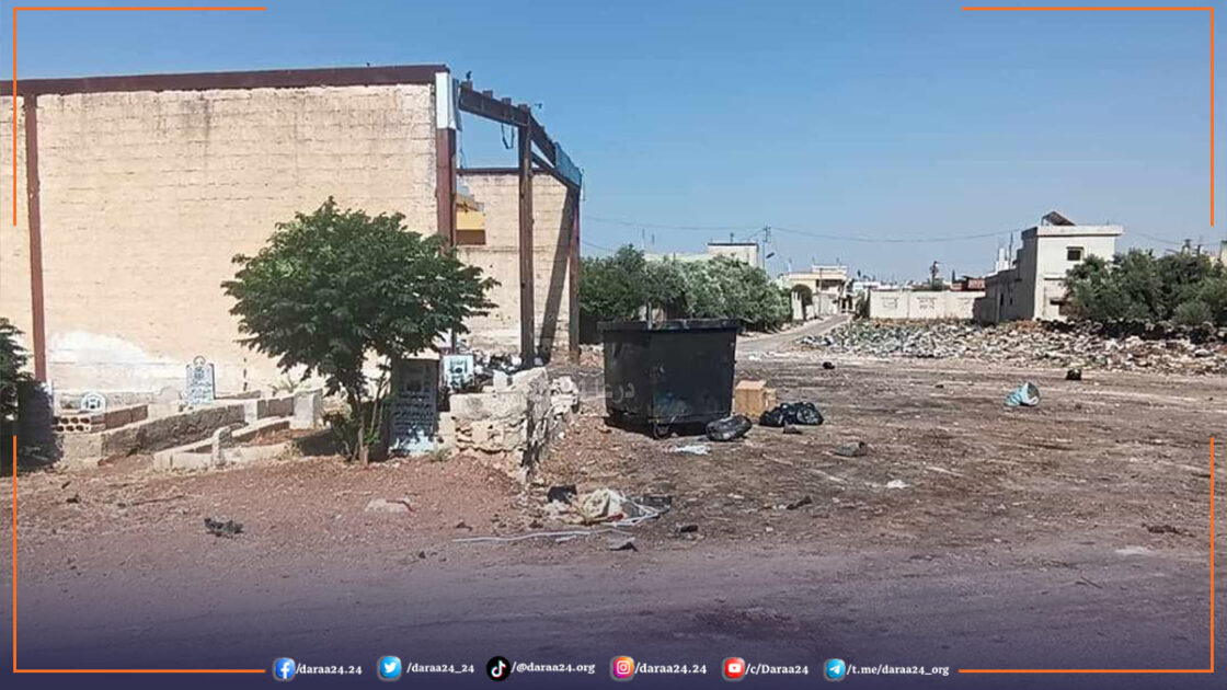 تنظيف النفايات من قبل بلدية داعل بعد منشور درعا 24