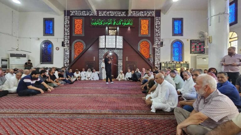 من الاجتماع الذي جرى في مدينة جاسم في الريف الشمالي من محافظة درعا قبل قليل.