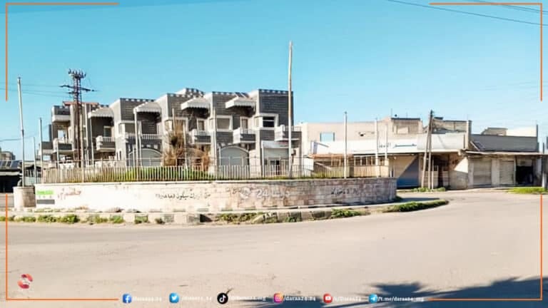 الساحة العامة في مدينة جاسم في ريف درعا الشمالي