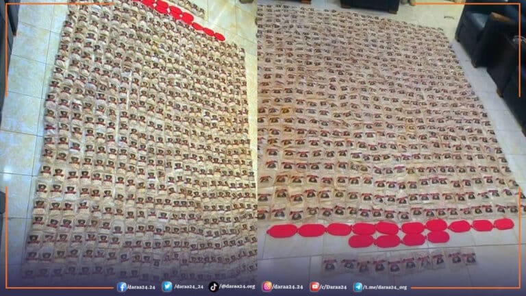 إصـابة مهـربين أثناء محاولتهم تهـريب مخـدرات على الحدود السورية الأردنية