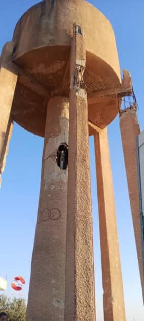 خزان ماء في بلدة معربة  