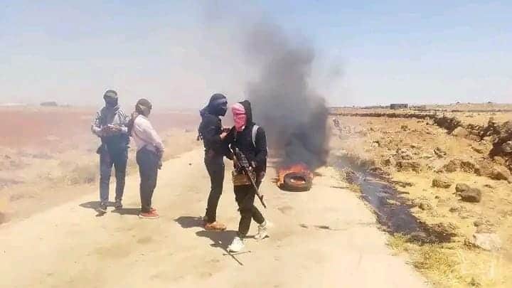 مسلحون من قرية كريم الجنوبي