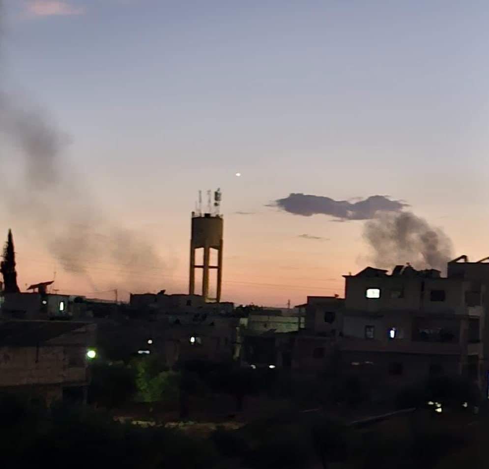 قصف على بلدة كفريا وأطرافها في ريف محافظة إدلب الشمالي الشرقي