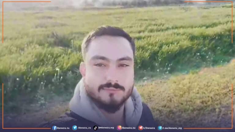 الشاب "أسامة حسين الزعبي، السنجر، 21 سنة" من بلدة المسيفرة