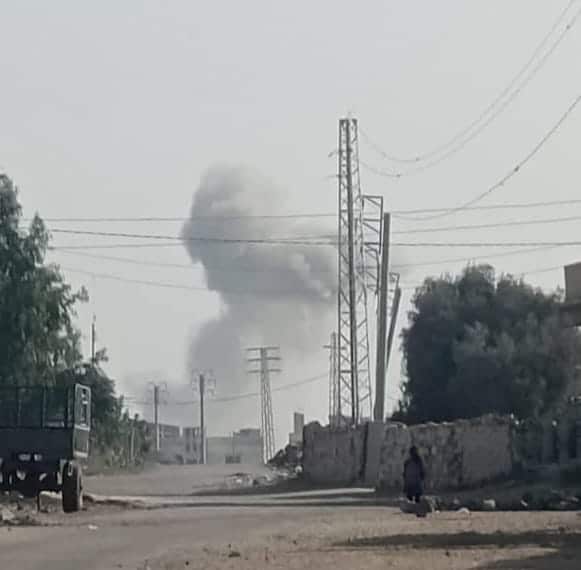 انفجار على مدخل مدينة انخل الشرقي