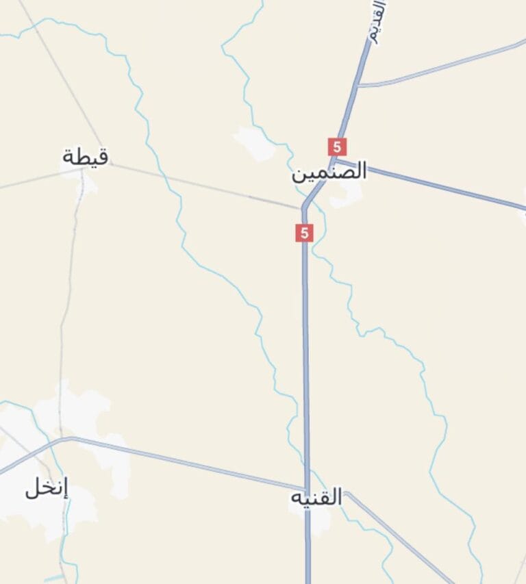 خريطة شمالي درعا