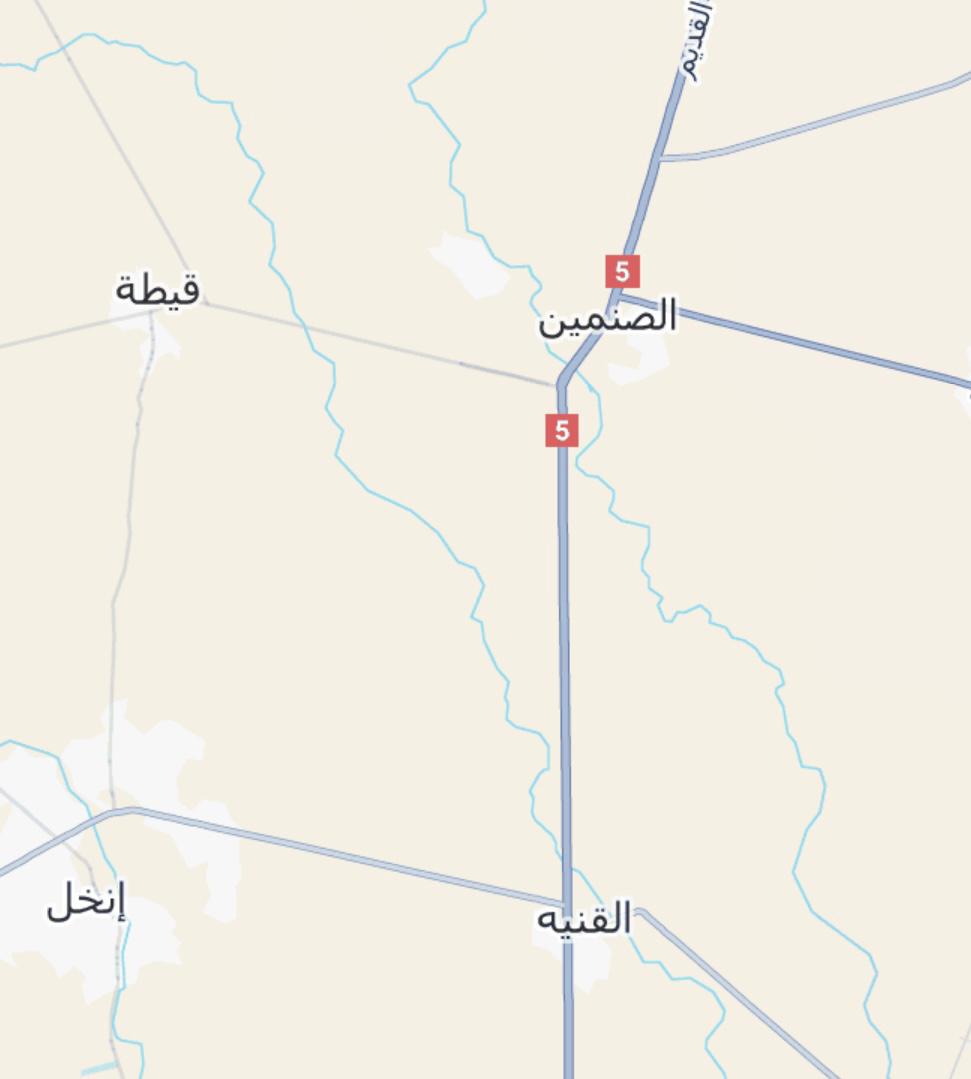 خريطة شمالي درعا