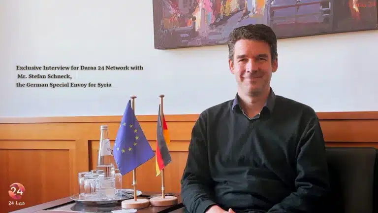 Exclusive Interview for Daraa 24 Network with Mr. Stefan Schneck, the German Special Envoy for Syria