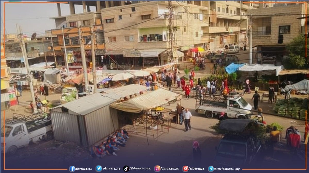 مدينة الصنمين في الريف الشمالي من محافظة درعا