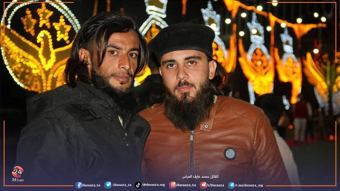 القاتل محمد عارف العباس في حفل زواج القيادي المحلي ابو علي اللحام في بلدة أم ولد 2