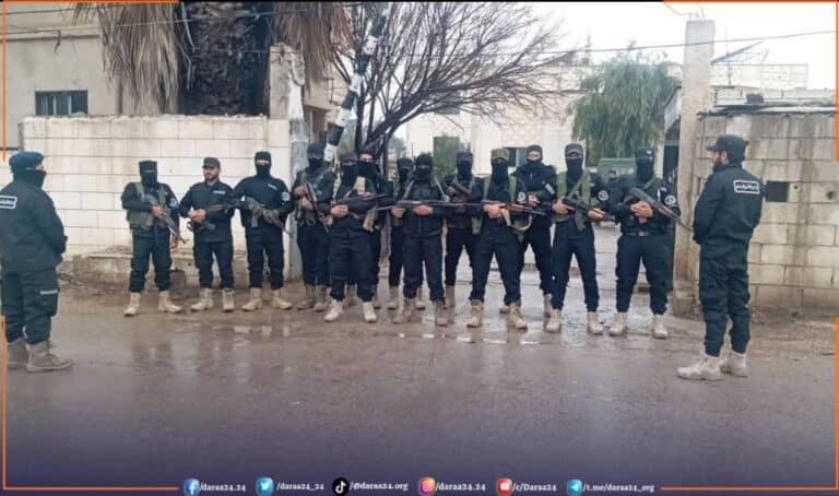 مركز تسليم السلاح في مدينة جاسم في الريف الشمالي من محافظة درعا