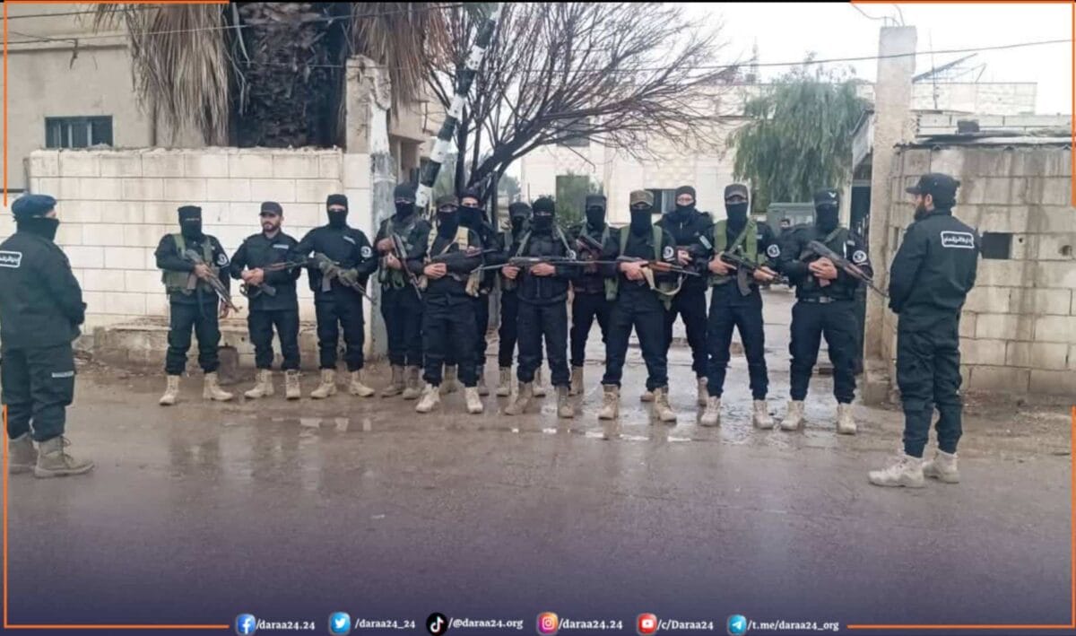مركز تسليم السلاح في مدينة جاسم في الريف الشمالي من محافظة درعا