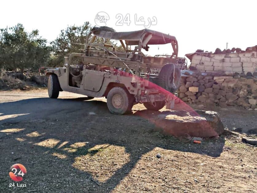 قوات من الجيش الاسرائيلي تدخل قرى في منطقة حوض اليرموك غربي درعا