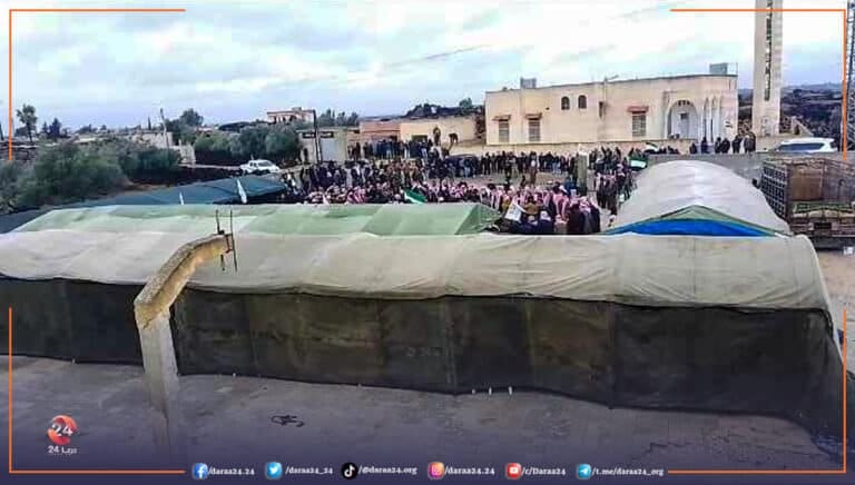 اجتماع في منطقة اللجاة يؤكد دعم الإدارة السورية الجديدة وحكومة تسيير الأعمال