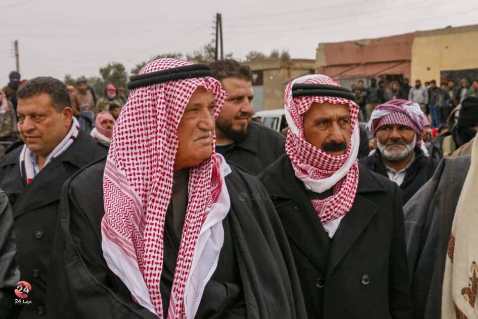 جتماع في منطقة اللجاة يؤكد دعم الإدارة السورية الجديدة 1