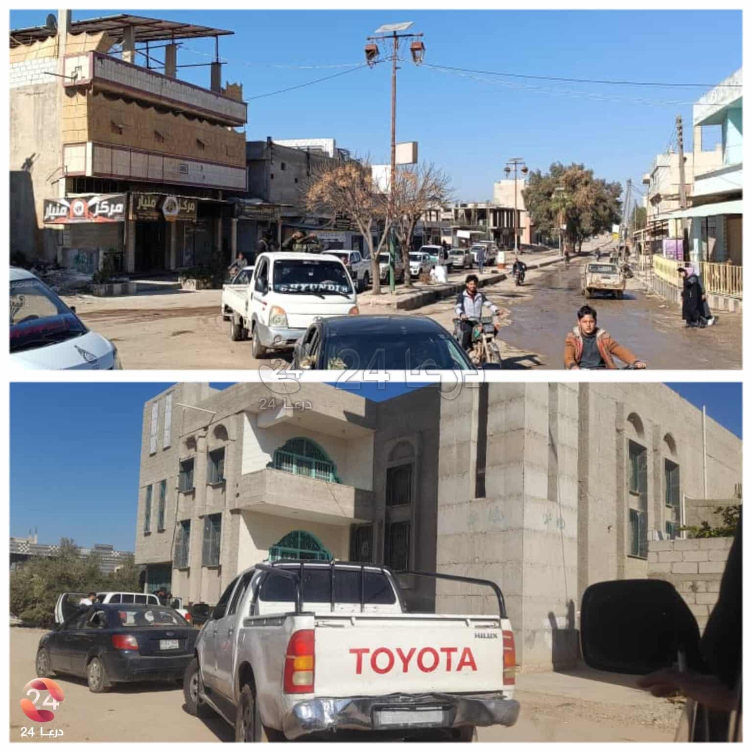 صور من الرتل الذي يجوب مدينة طفس