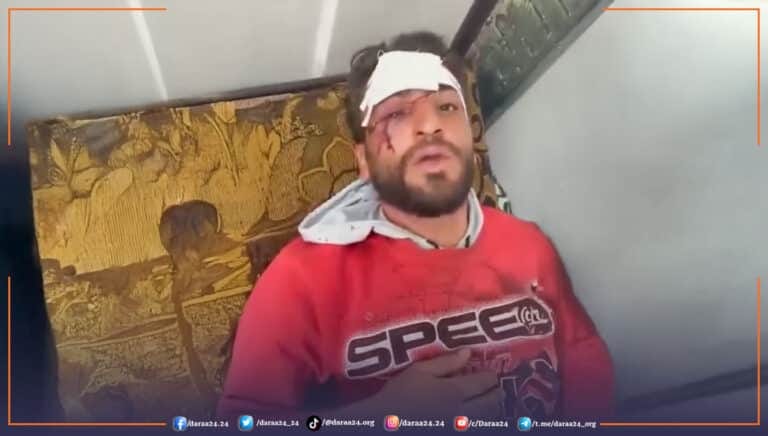 الاعتداء على الشاب أحمد أبو جيش في مدينة داعل