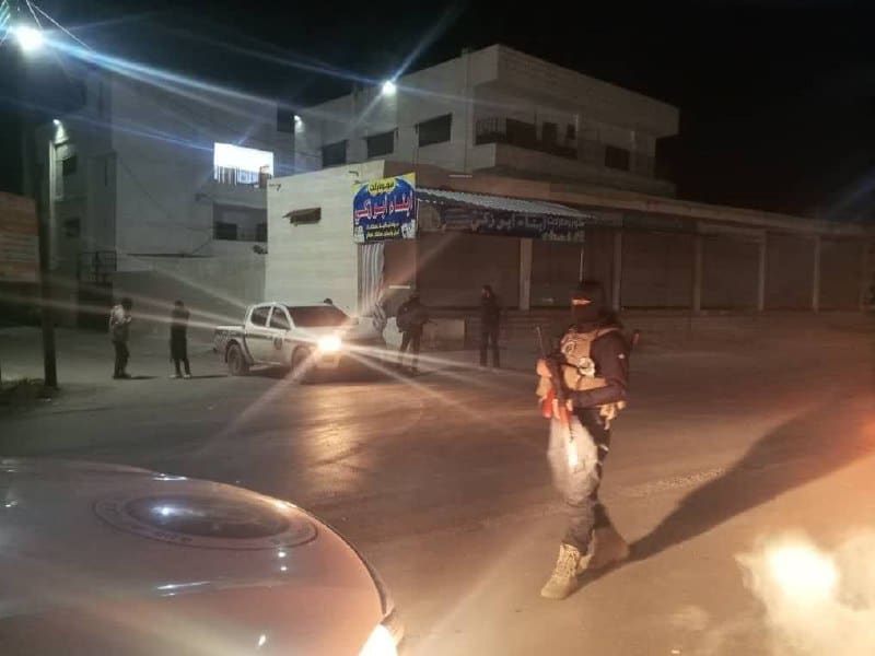 الأمن الداخلي ينتشر في بلدة كحيل شرقي درعا