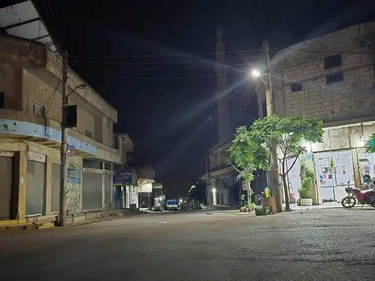 من شوارع بلدة تسيل في الريف الغربي من محافظة درعا