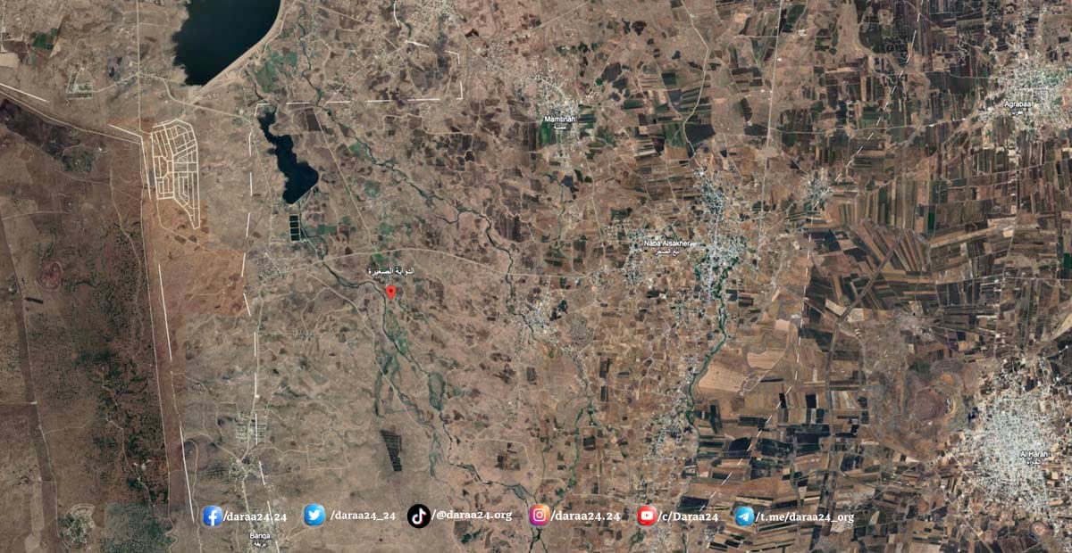 الدواية الصغيرة في ريف القنيطرة خريطة