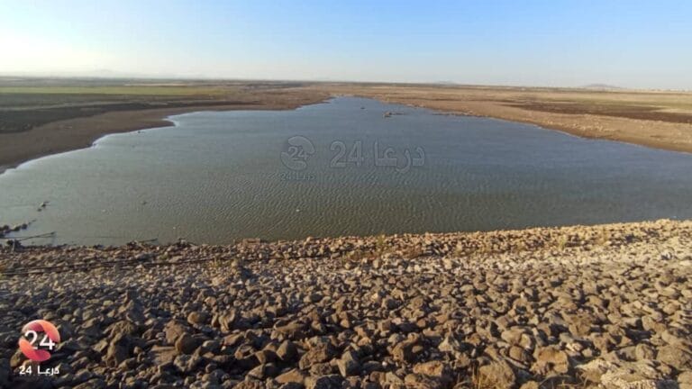 صورة حديثة لسد سحم الجولان في ريف درعا الغربي