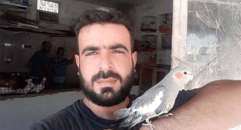 الشاب عيسى محمد الجيدوري من مدينة الصنمين في ريف محافظة درعا الشمالي