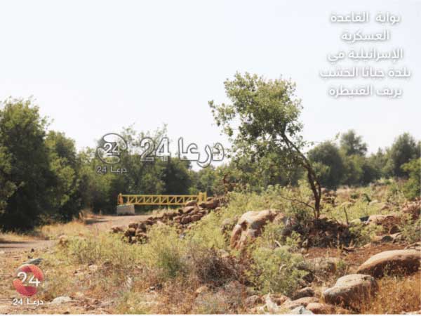 مدخل القاعدة الإسرائيلية بجباثا الخشب