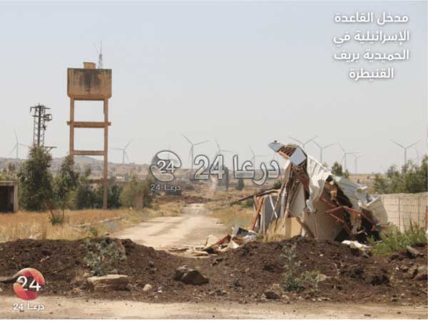 مدخل قاعدة الحميدية في ريف القنيطرة