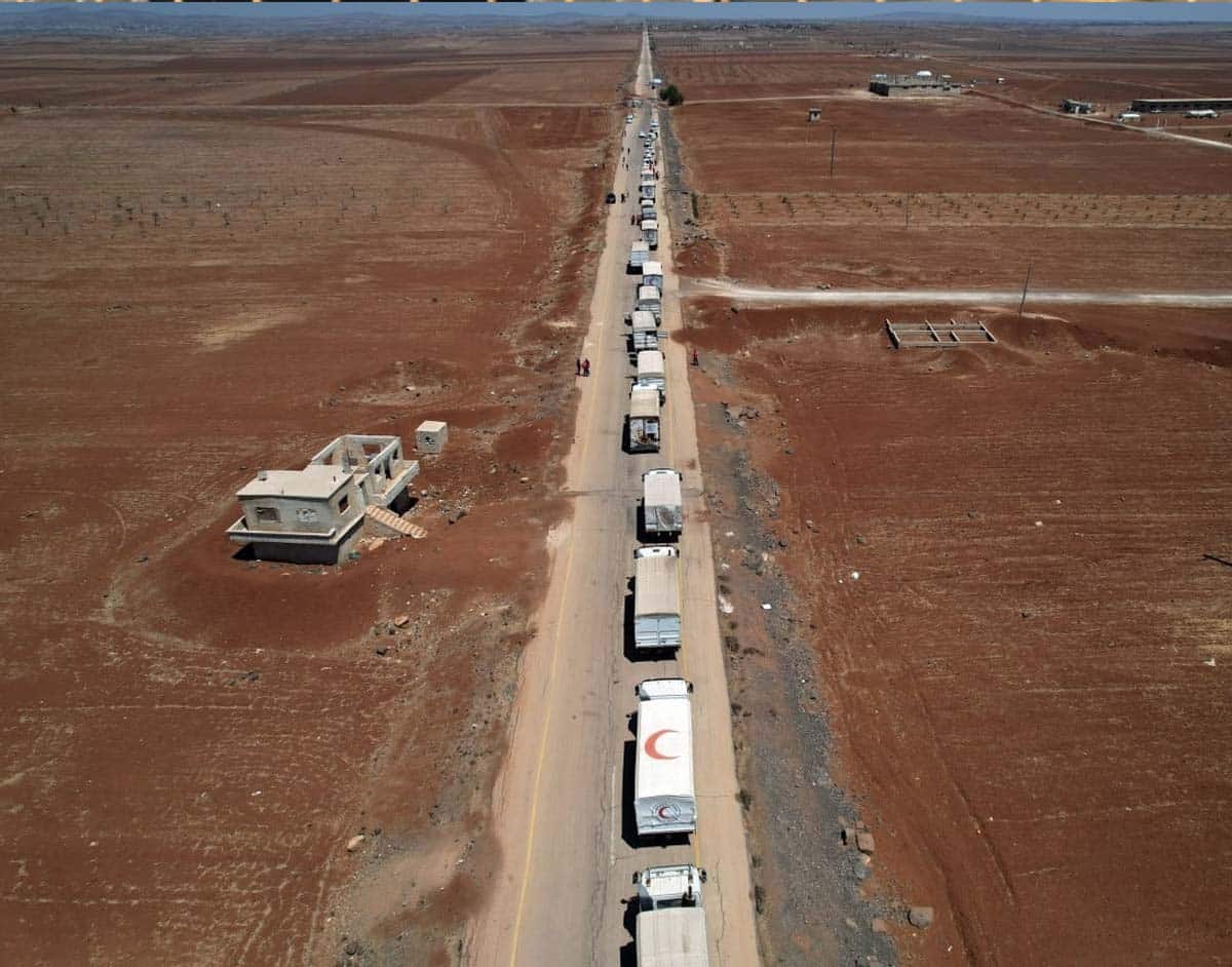 قوافل المساعدات الى السويداء