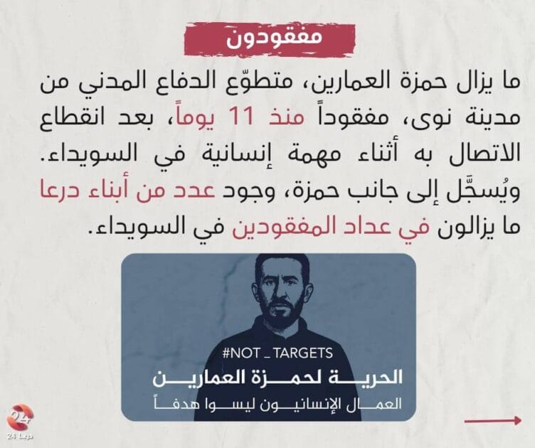 مفقودون . حمزة عمارين