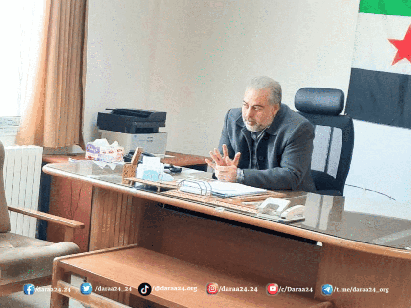 الدكتور عقلة الحنفي مدير مشفى مدينة نوى غربي درعا