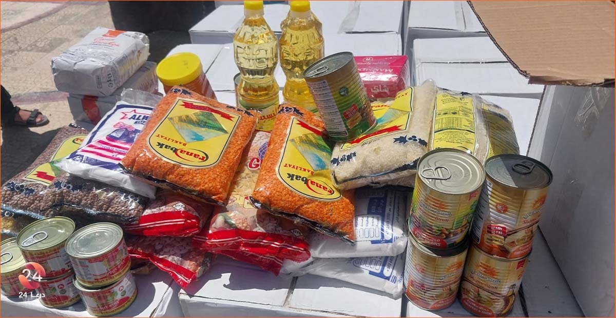 استمرار حملة “إغاثة الجنوب” في درعا: توزيع مساعدات غذائية ونظافة في جباب وخبب والمسمية