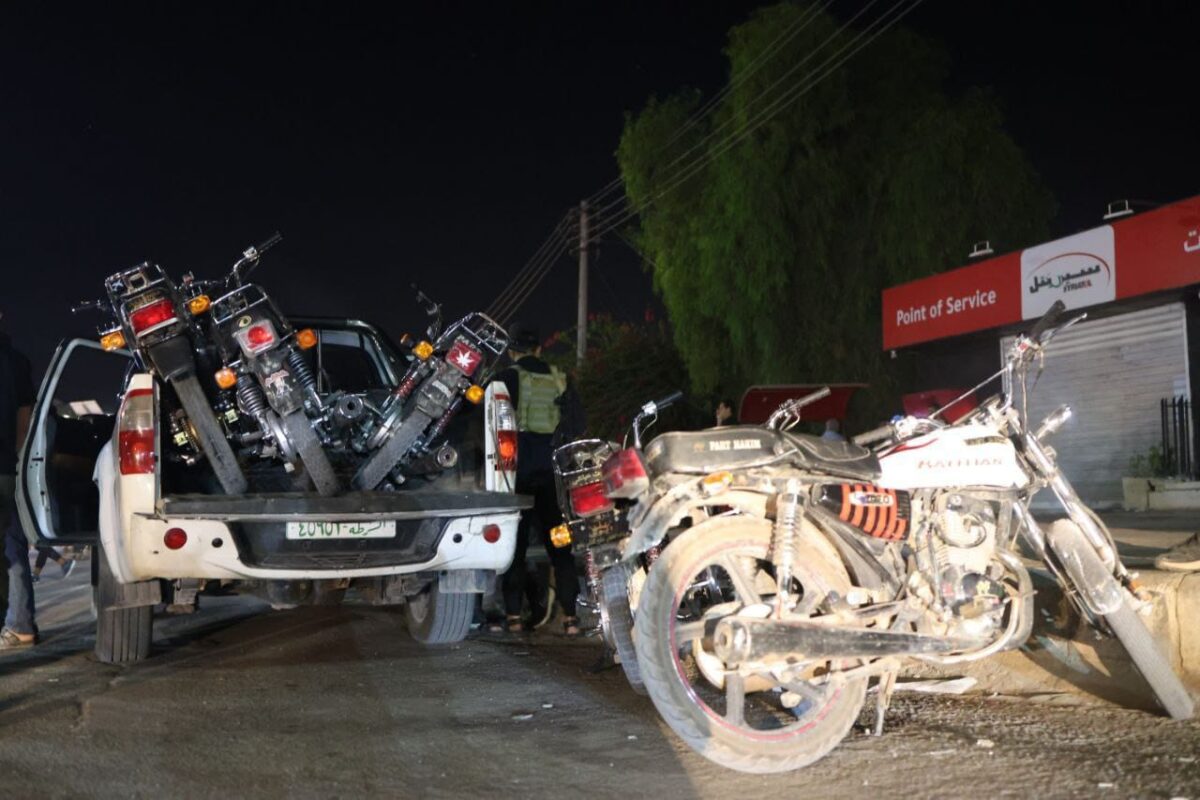 مصادرة دراجات نارية في مدينة درعا