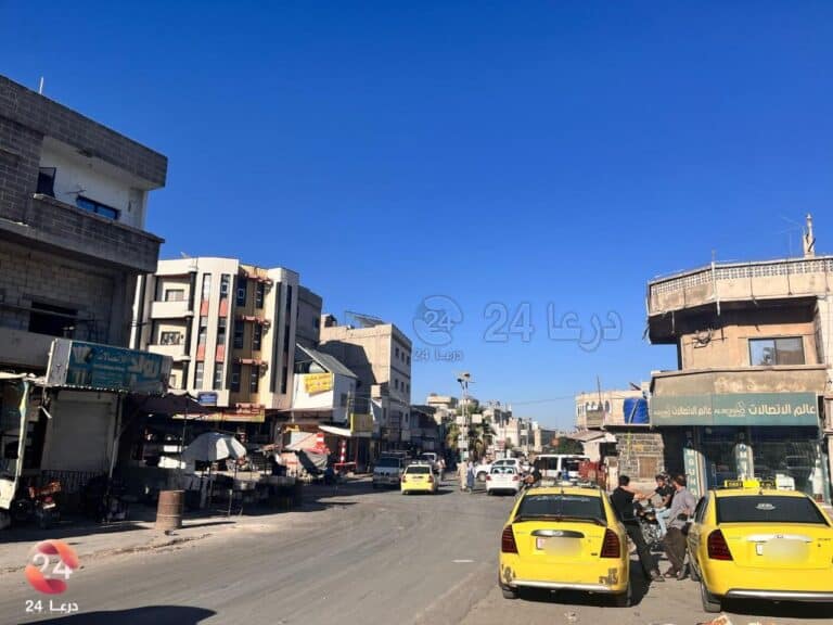 توتر في مدينة جاسم شمالي درعا 1 مدينة جاسم في الريف الشمالي من محافظة درعا. (30 آب - أغسطس 2025).