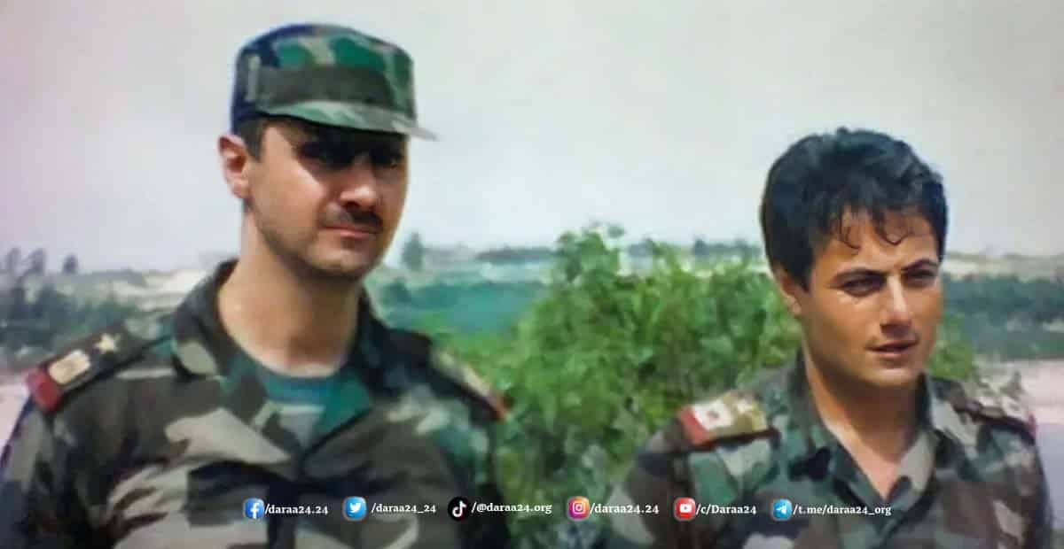 بشار الأسد و مناف طلاس