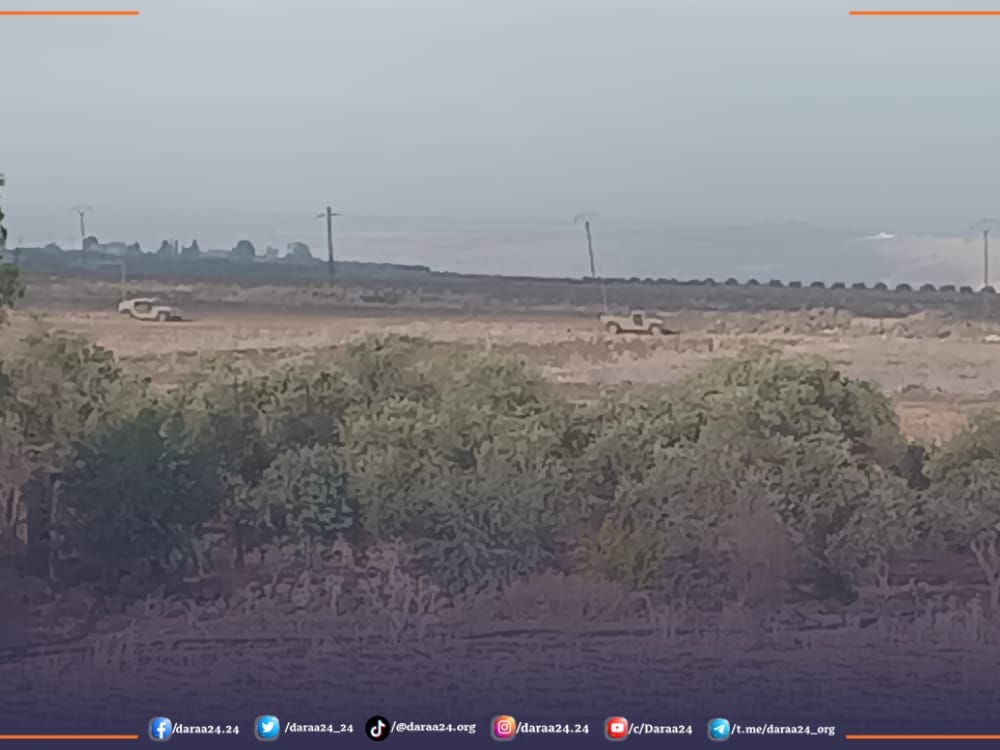 تحركات إسرائيليةوتحليق للطيران في درعا والقنيطرة خلال الساعات الأخيرة 1 توغل إسرائيلي في قرية معرية بمنطقة حوض اليرموك غربي درعا. (19-9-2025)