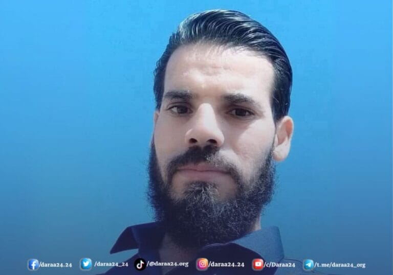 وفاة شاب شمالي درعا متأثراً بجراحه 10 الشاب محمد إبراهيم القبلان من مدينة الصنمين شمالي درعا