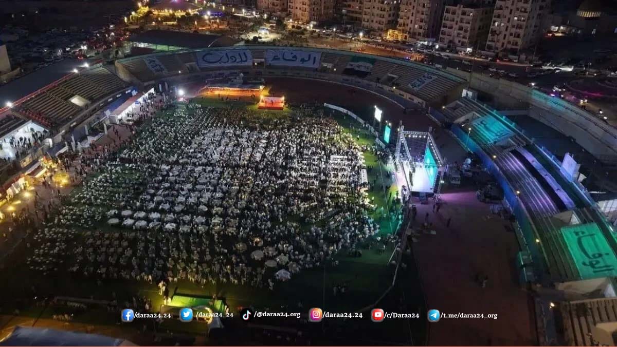 حملة الوفاء لإدلب تجمع أكثر من 208 ملايين دولار، وكلمة للرئيس السوري أحمد الشرع 1 حملة الوفاء لإدلب تجمع أكثر من 208 ملايين دولار، وكلمة للرئيس السوري أحمد الشرع